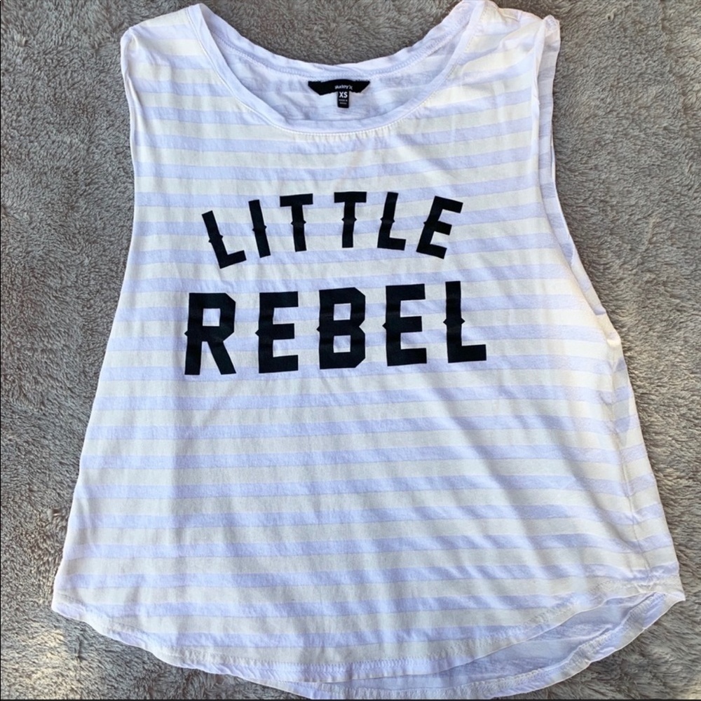 3/$25 Little Rebel Graphic Muscle Tank Tee